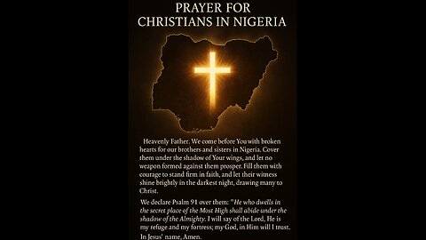 🙏 Prayer for Christians in Nigeria | Stand Firm in Faith