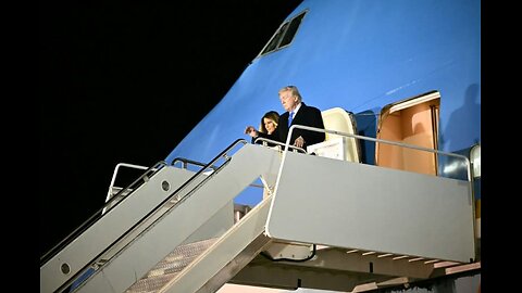 'Busy' Trump Treats Melania to Air Force One Birthday Dinner