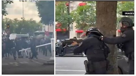 Paris right now looks like a literal war zone