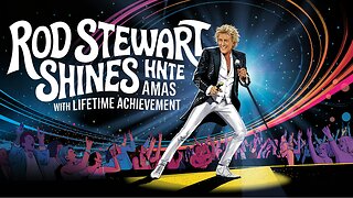 Rod Stewart SHINES at AMAs with Lifetime Achievement