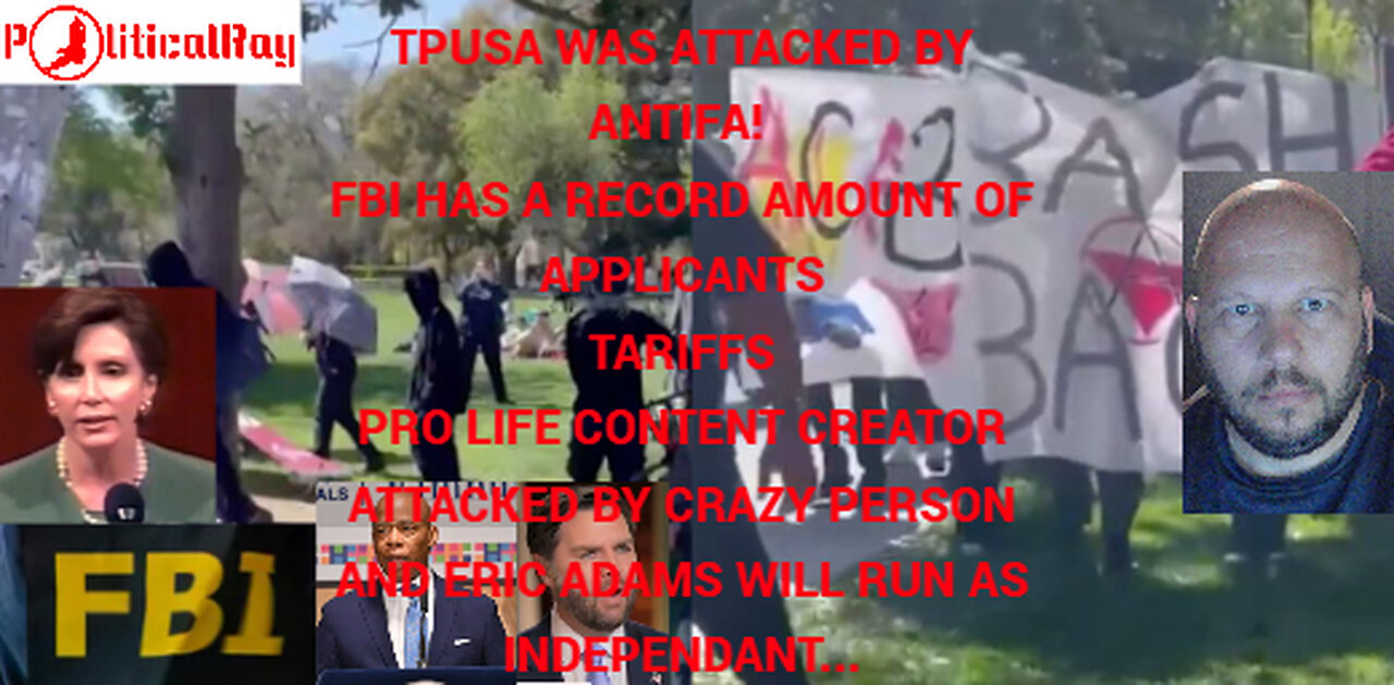 TPUSA attacked by Antifa at UC Davis! Officer Tatum, has his tent stolen while police watch...