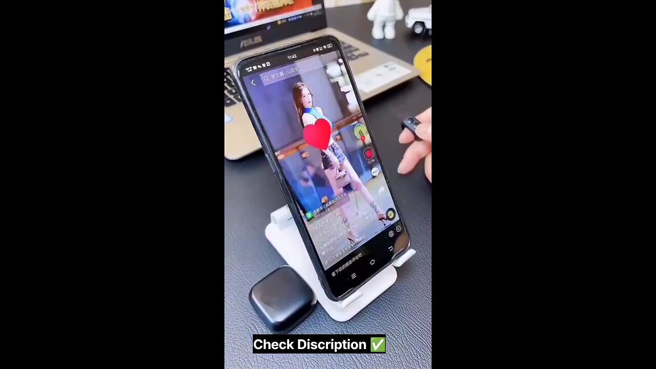 ADZERD Remote Control for TikTok, Page Turner for iPhone/iPad, Bluetooth Camera Video Recording