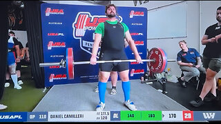 Deadlift Final Attempt 170KG/374LBs Philly Primetime