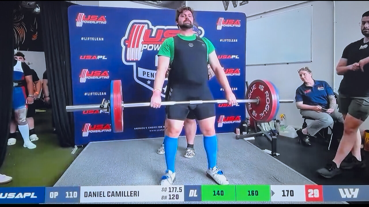 Deadlift Final Attempt 170KG/374LBs Philly Primetime