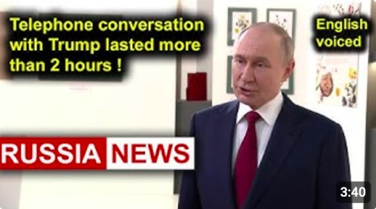 Telephone conversation with Trump lasted more than 2 hours! Putin, Russia