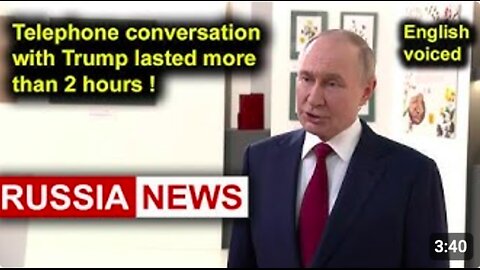 Telephone conversation with Trump lasted more than 2 hours! Putin, Russia