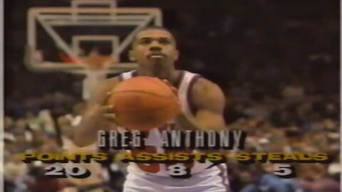 Greg Anthony 23 Points 8 Ast 5 Stl Vs. Pacers, 1992-93.