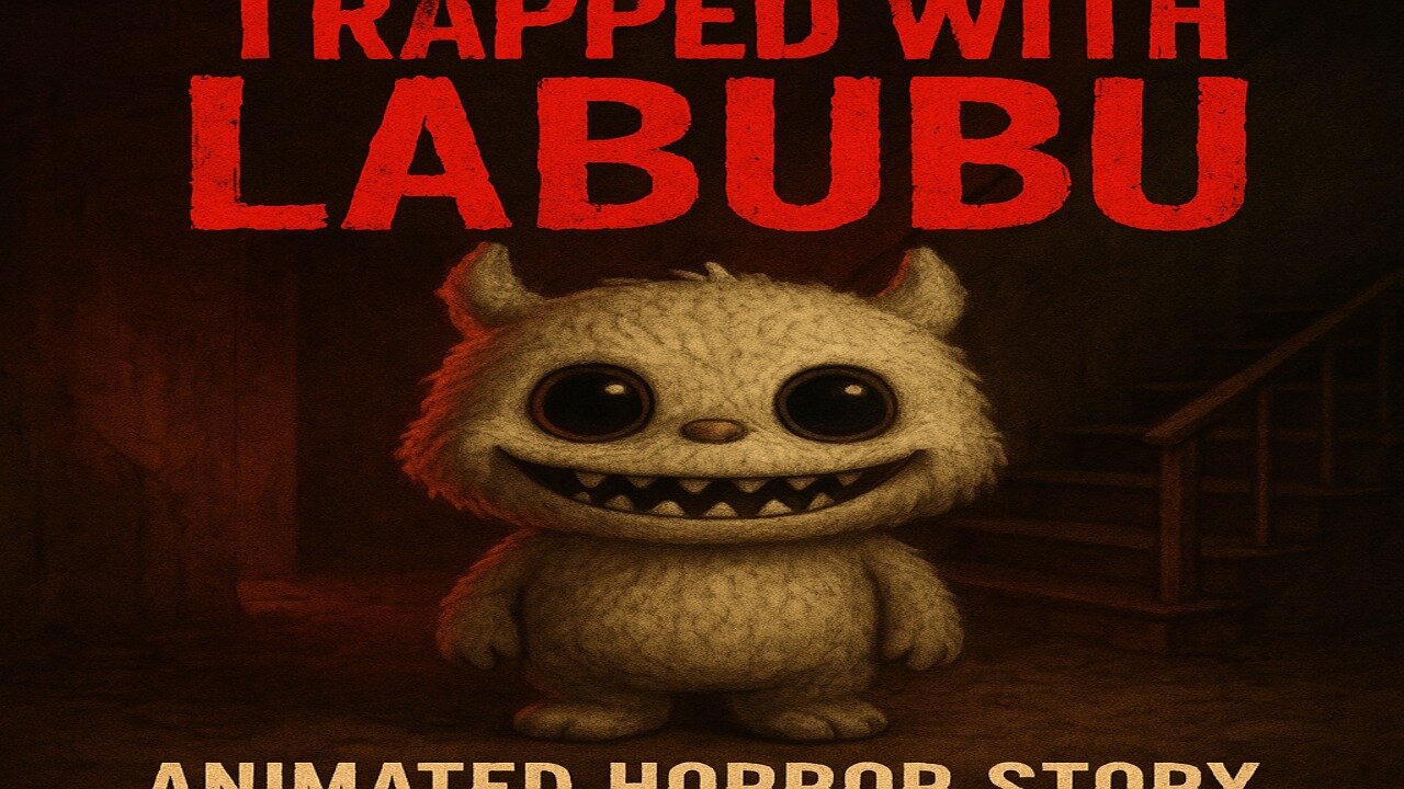 "Trapped with Labubu: A Cute Monster’s Basement Horror You’ll Never Forget 😱 | Animated Horror Story