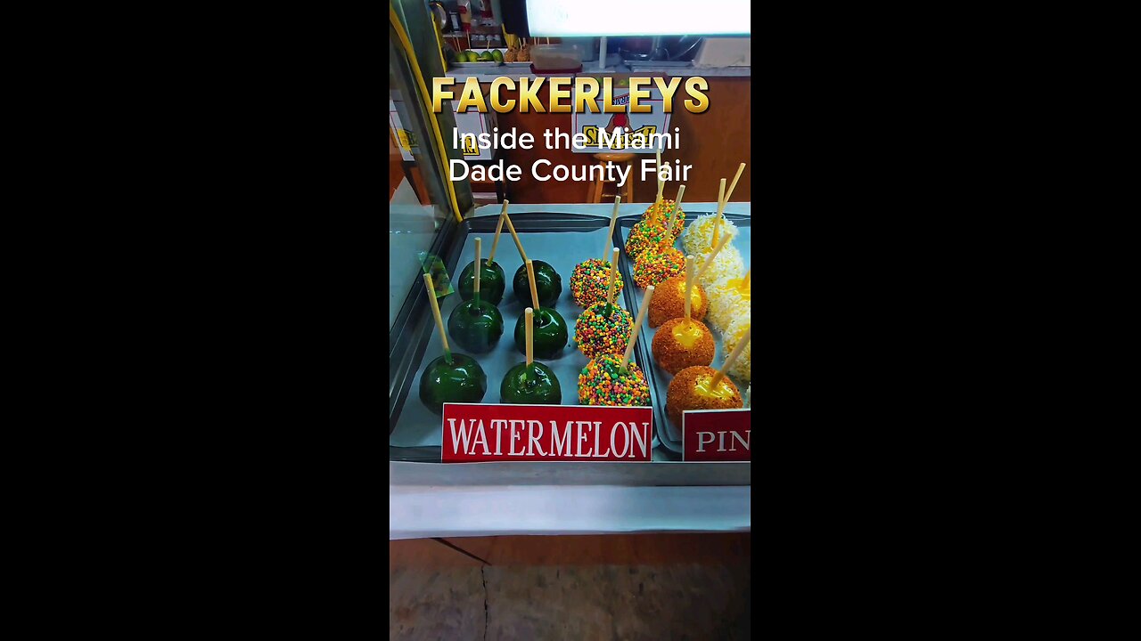 Candy Apples at FACKERLEYS Inside the Miami Dade County Fair 2025 #BeThere #BeThereTheFair