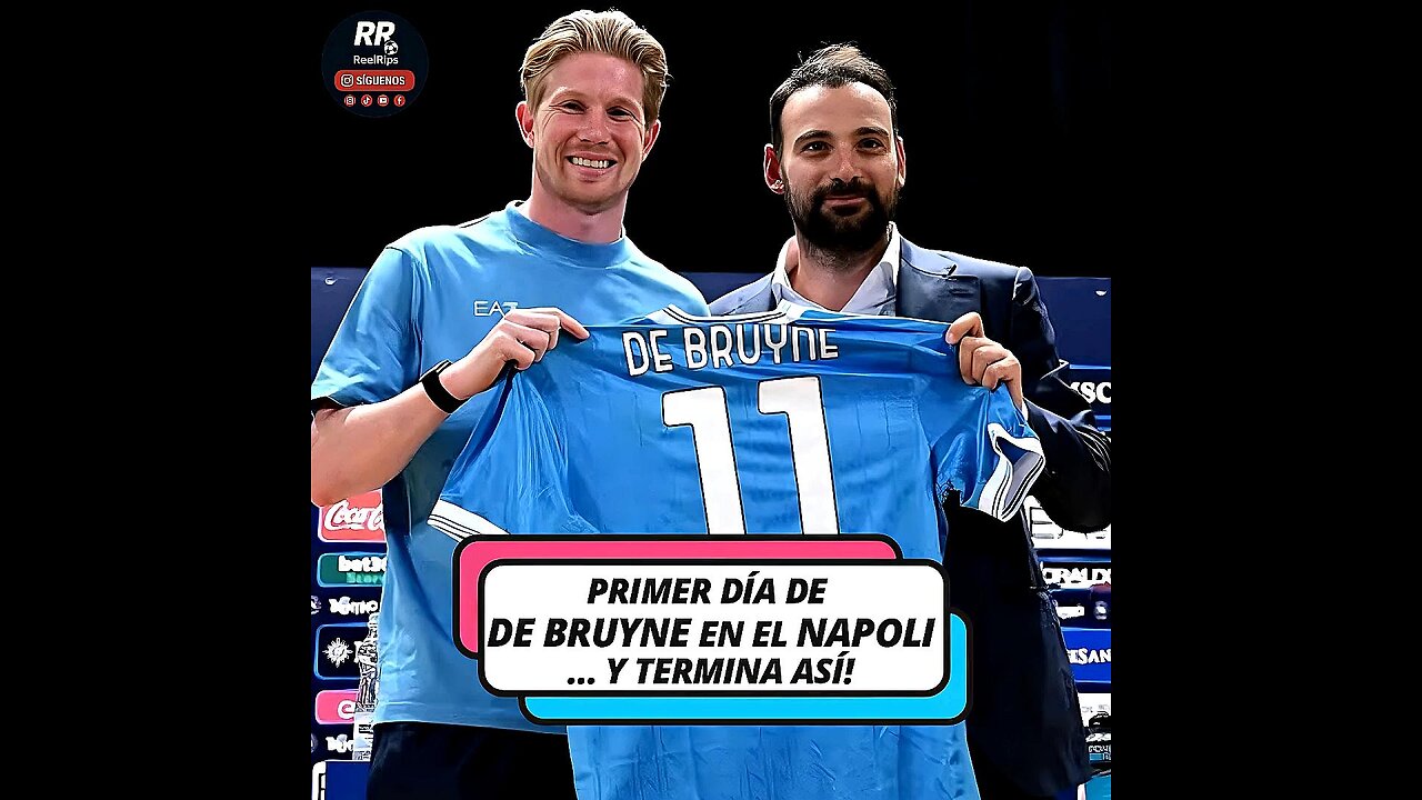 ⚽😂 DE BRUYNE LLEGA A NAPOLI Y CAE EN SU PRIMER ENTRENAMIENTO ¡YA ES VIRAL!