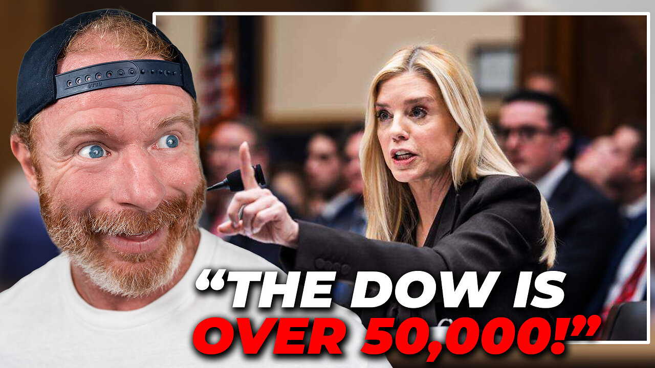 “The Dow is Up 50,000!” Dumpster Fire Pam Bondi