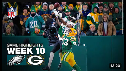 Philadelphia Eagles vs Green Bay Packers week 10 highlights