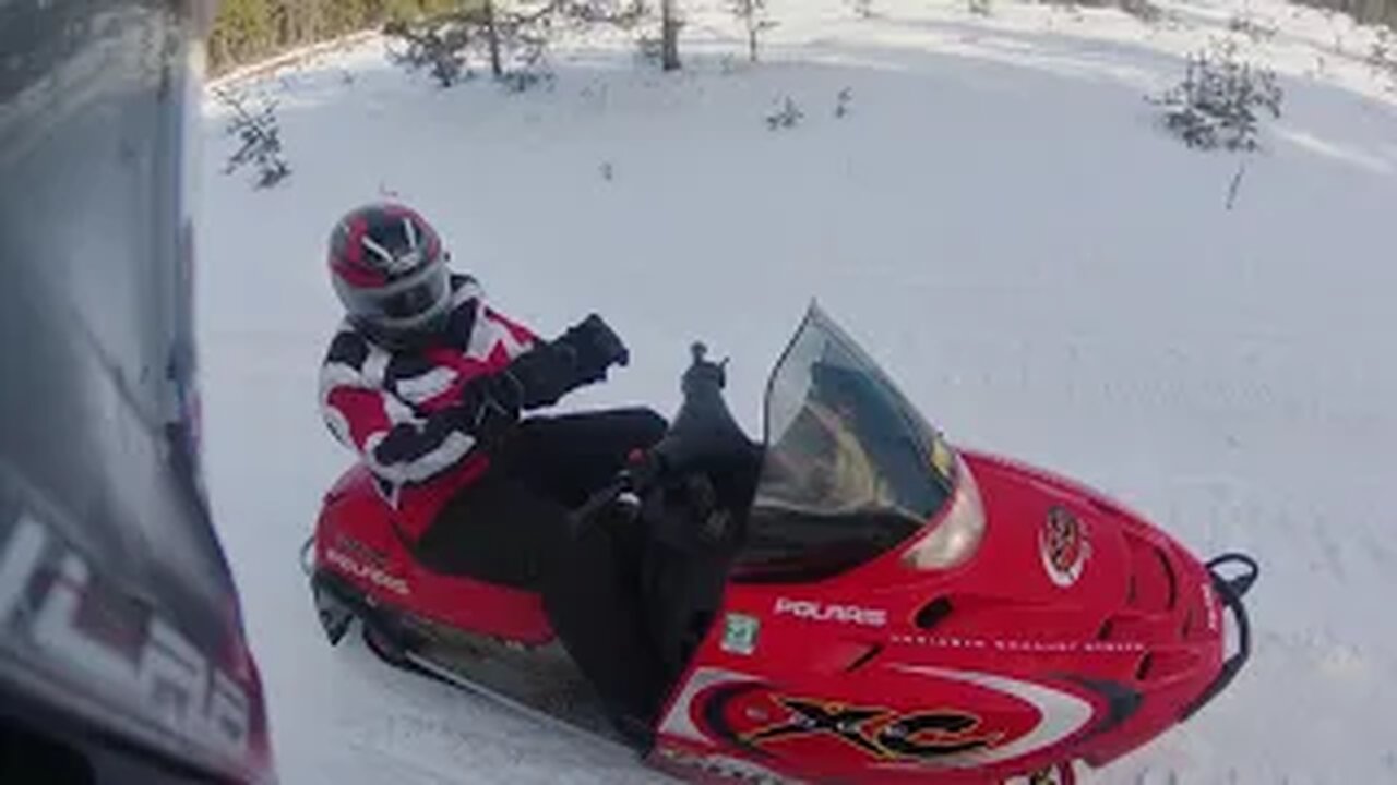 03 Polaris and 05 SKi Doo 2021 trail riding (better Video)