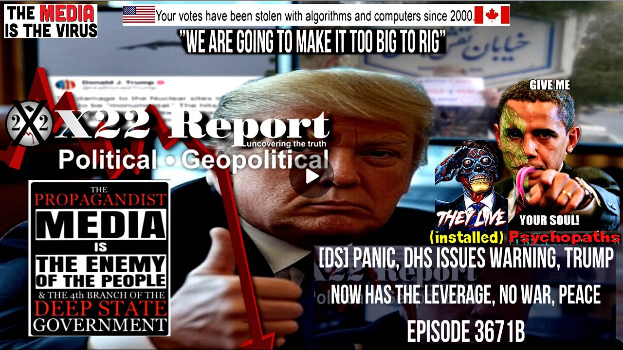 Ep 3671b - [DS] Panic, DHS Issues Warning, Trump Now Has The Leverage, No War, Peace