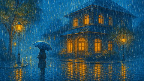 Peaceful Rain White Noise (Black Screen) | Gentle Rain Sounds for Sleep and Relaxation
