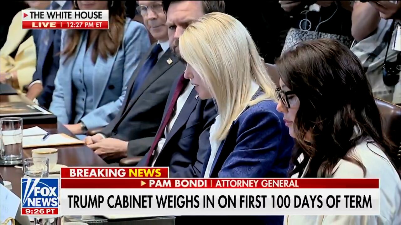 Pam Bondi on Trump’s first 100 days.