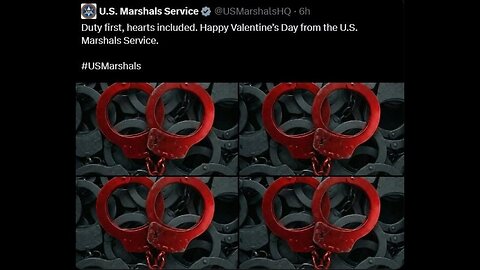 U.S. Marshalls posts handcuffs! HRC broke! Oprah Trending! Harvard sued! Arrest in NOR! 2/13/2026