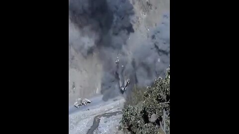 US MRAP gets hit by IED & falls into small river in Ahmad Khel, Zazi District, Paktia , Afghanistan.