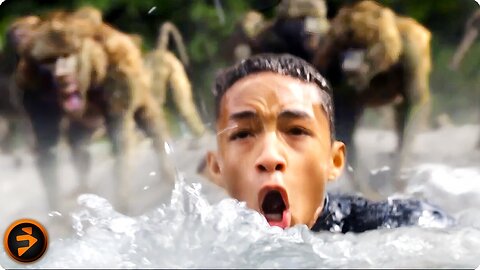 Baboon Attack Scene AFTER EARTH Jaden Smith Will Smith HollywoodMovies Clips