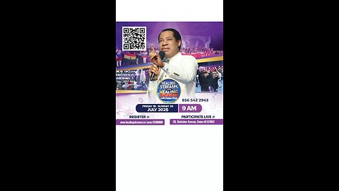 Get ready for the Healing Streams Live Healing Services with Pastor Chris — July 18–20, 2025!