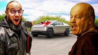 Pred Thinks he Won a Tesla Cybertruck, Gets Busted Instead