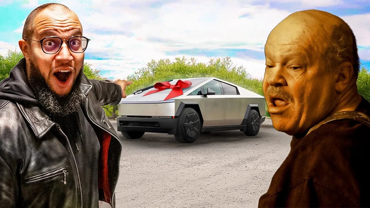 Pred Thinks he Won a Tesla Cybertruck, Gets Busted Instead