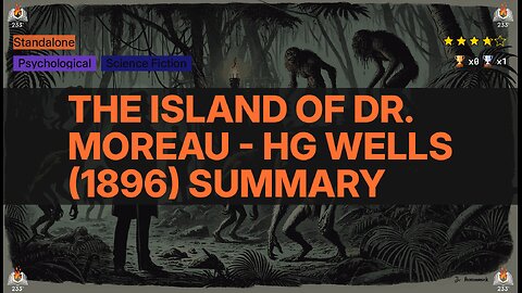 The Island of Dr. Moreau - HG Wells (1896) Summary (6 min)