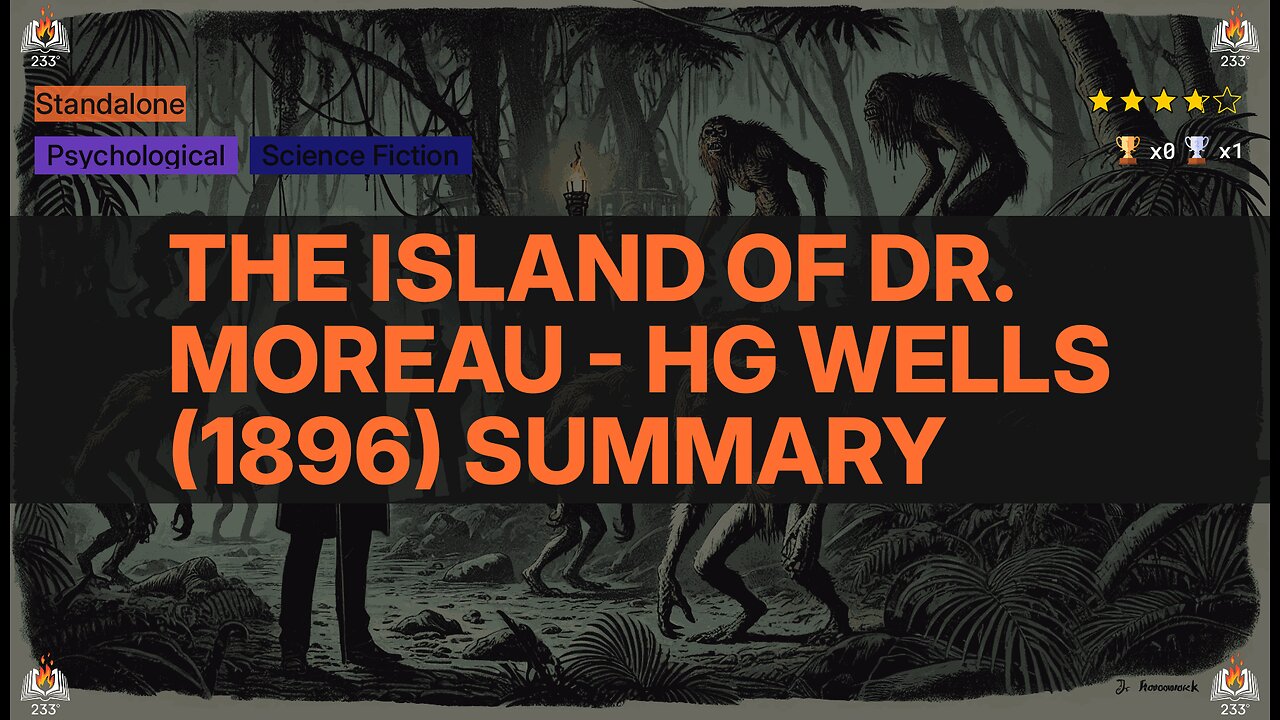 The Island of Dr. Moreau - HG Wells (1896) Summary (6 min)