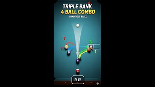 🎱 8 Ball Pool: INSANE Triple Bank 4-Ball Combo by FEARSHOTZYT! (Level 607 Master Play)