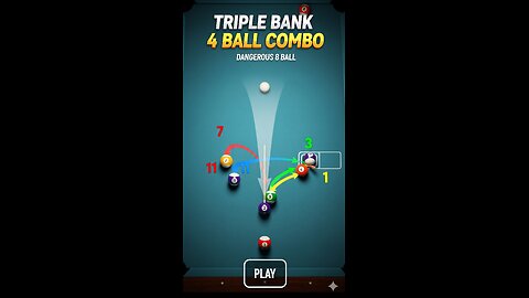 🎱 8 Ball Pool: INSANE Triple Bank 4-Ball Combo by FEARSHOTZYT! (Level 607 Master Play)