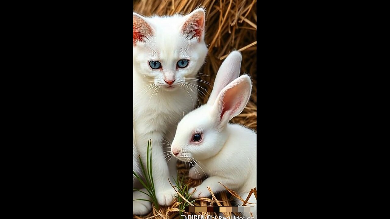 rabbit cat 😮shocked 😱story