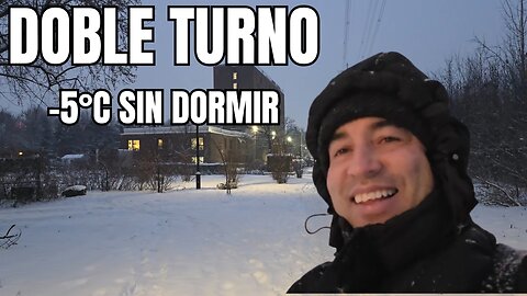 👉 Caminando bajo la Nieve en Montreal: Trabajando Doble Turno a -5°C [8K Realidad]