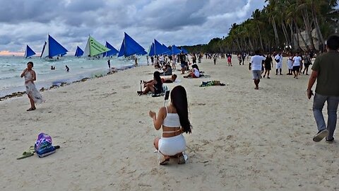 Look! This is Boracay White Beach on September 16 2025 5:00pm Walk Habagat