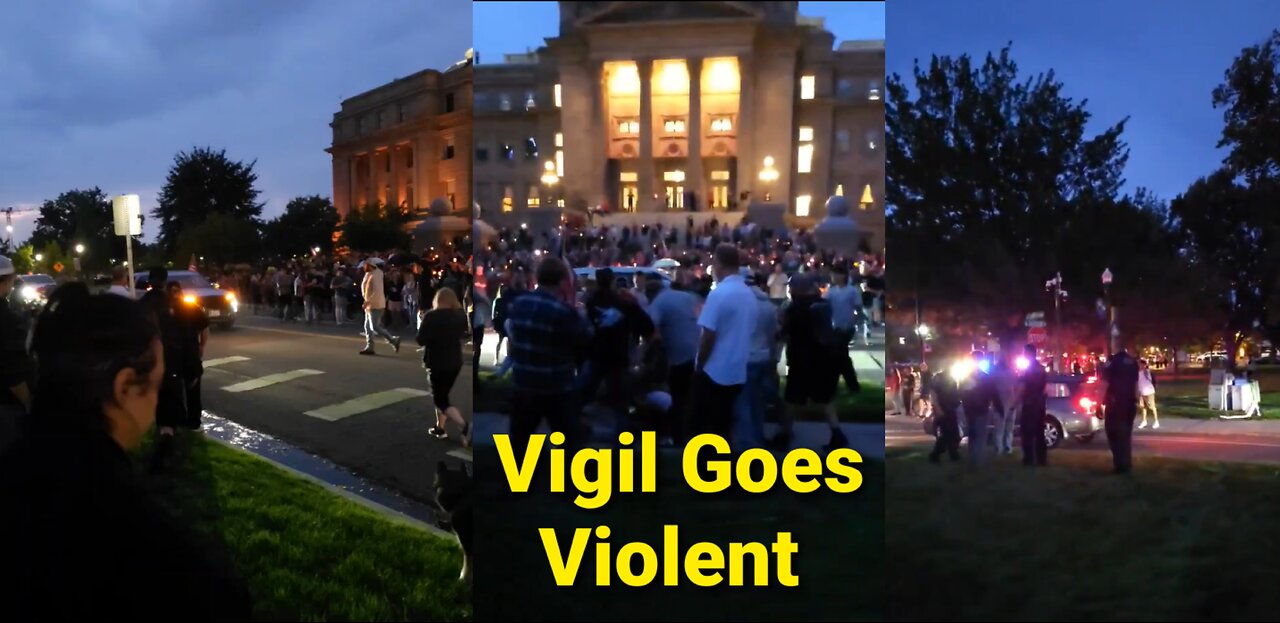 Charlie Kirk Vigil Turns VIOLENT As Mourners VS Protesters Urupt In Explosive Clash!