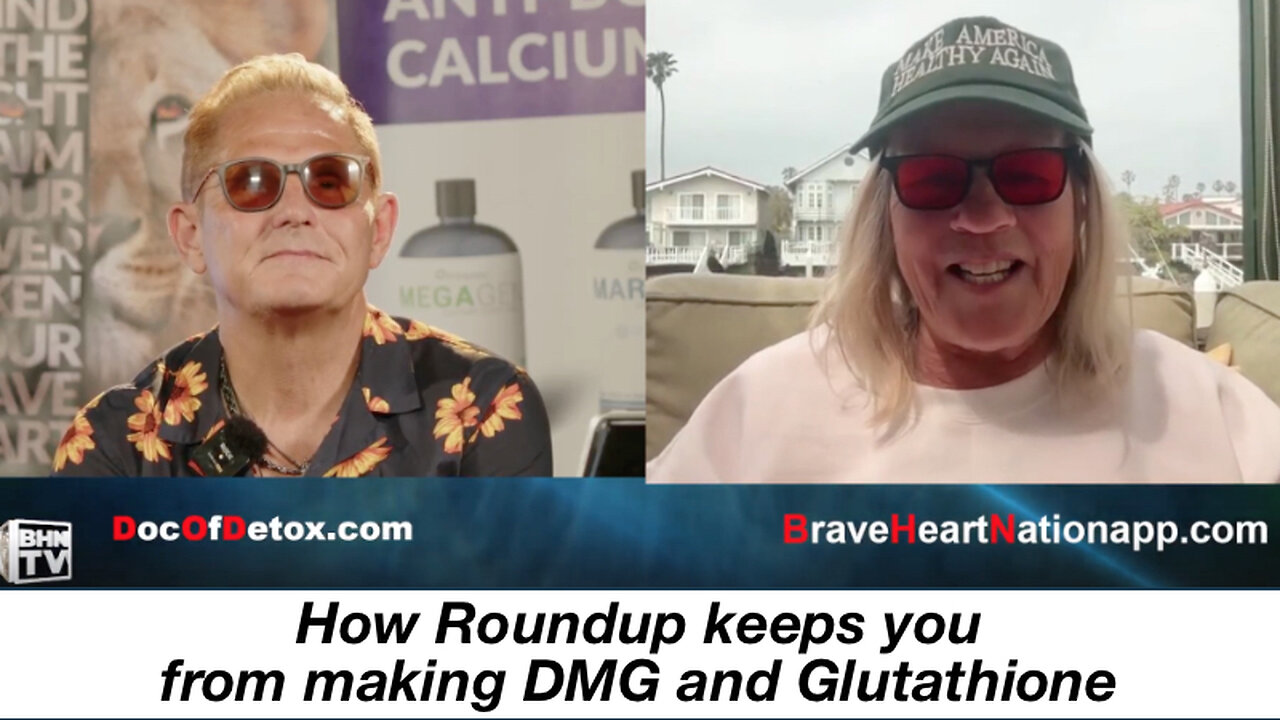 How Roundup keeps you from making DMG and Glutathione