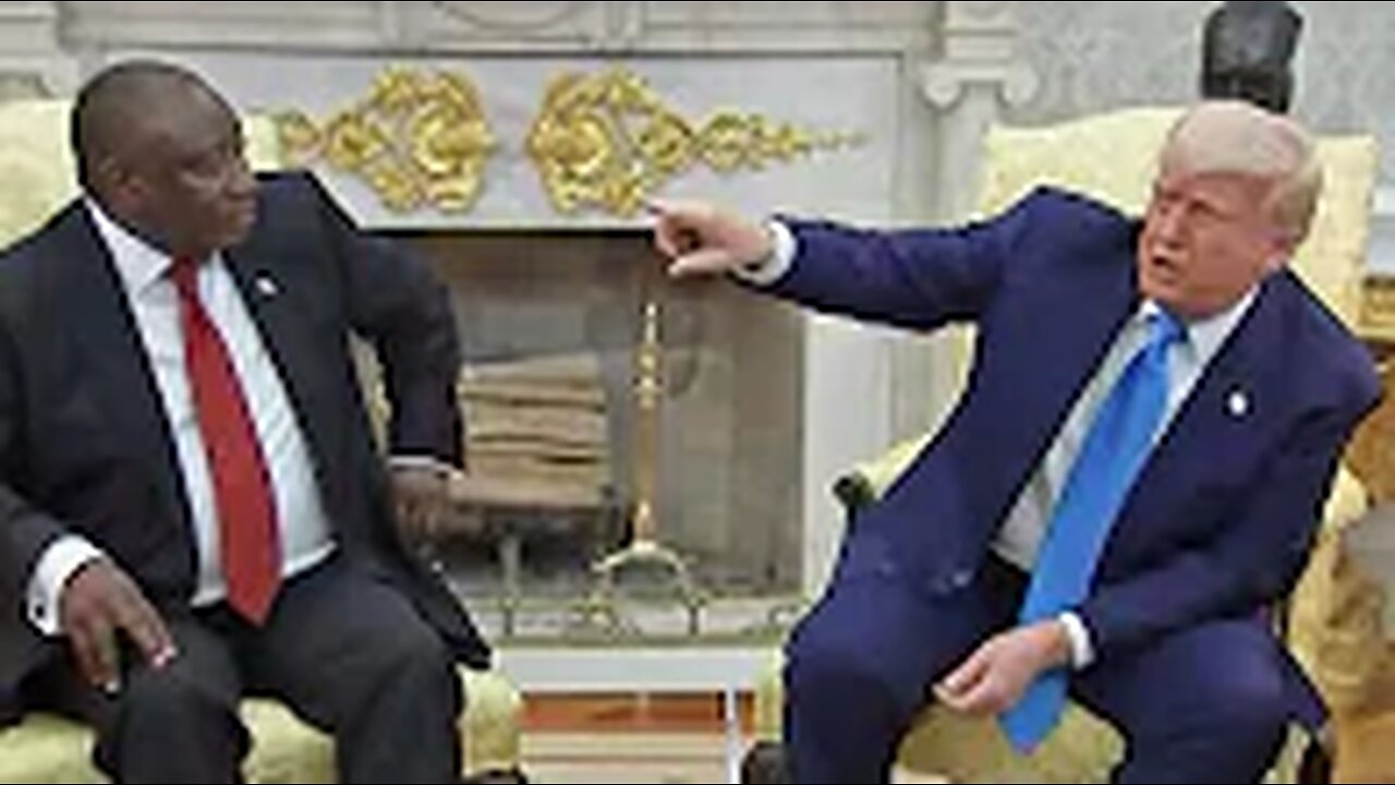 Trump TOTAL MELTDOWN, SHOUTS at South African President