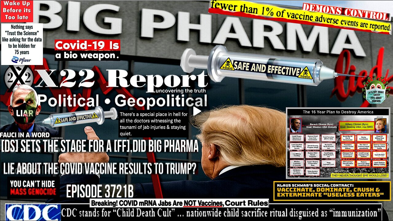 Ep 3721b-[DS] Sets The Stage For A [FF],Did Big Pharma Lie About The Covid Vaccine Results To Trump?