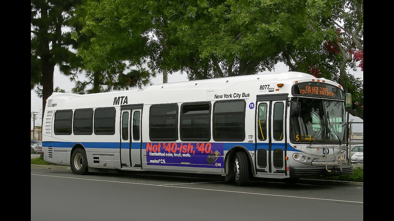 Nabi 45 NewYork Metro Citybus Driving On The Road