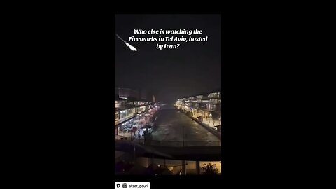 IRAN BOMBS TEL AVIV! Original content by @afsar_gauri Instagram. 6-15-25