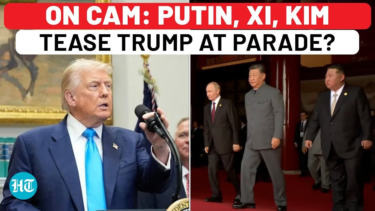 On Cam: Putin, Xi, Kim Tease Trump After US President Rants About 'Conspiracy' At China Parade?