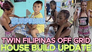 🇵🇭 Filipina Beauty House Update & VINCENT'S BIG SURPRISE! OFF GRID ISLAND FAMILY PHILIPPINES LIVING