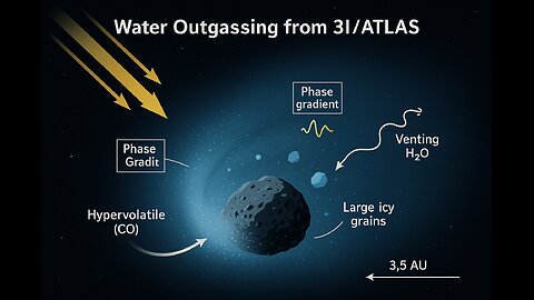 Interstellar Snowball With a Secret: Why 3I/ATLAS Is Venting Water at 3.5 AU (An FWT Read)
