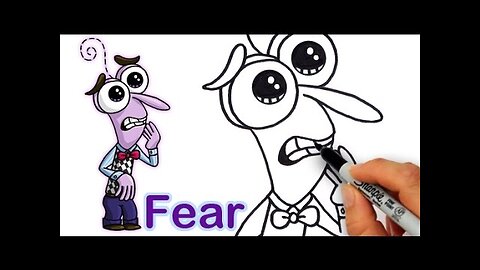 How to Draw Fear from Pixar Inside Out Cute step by step