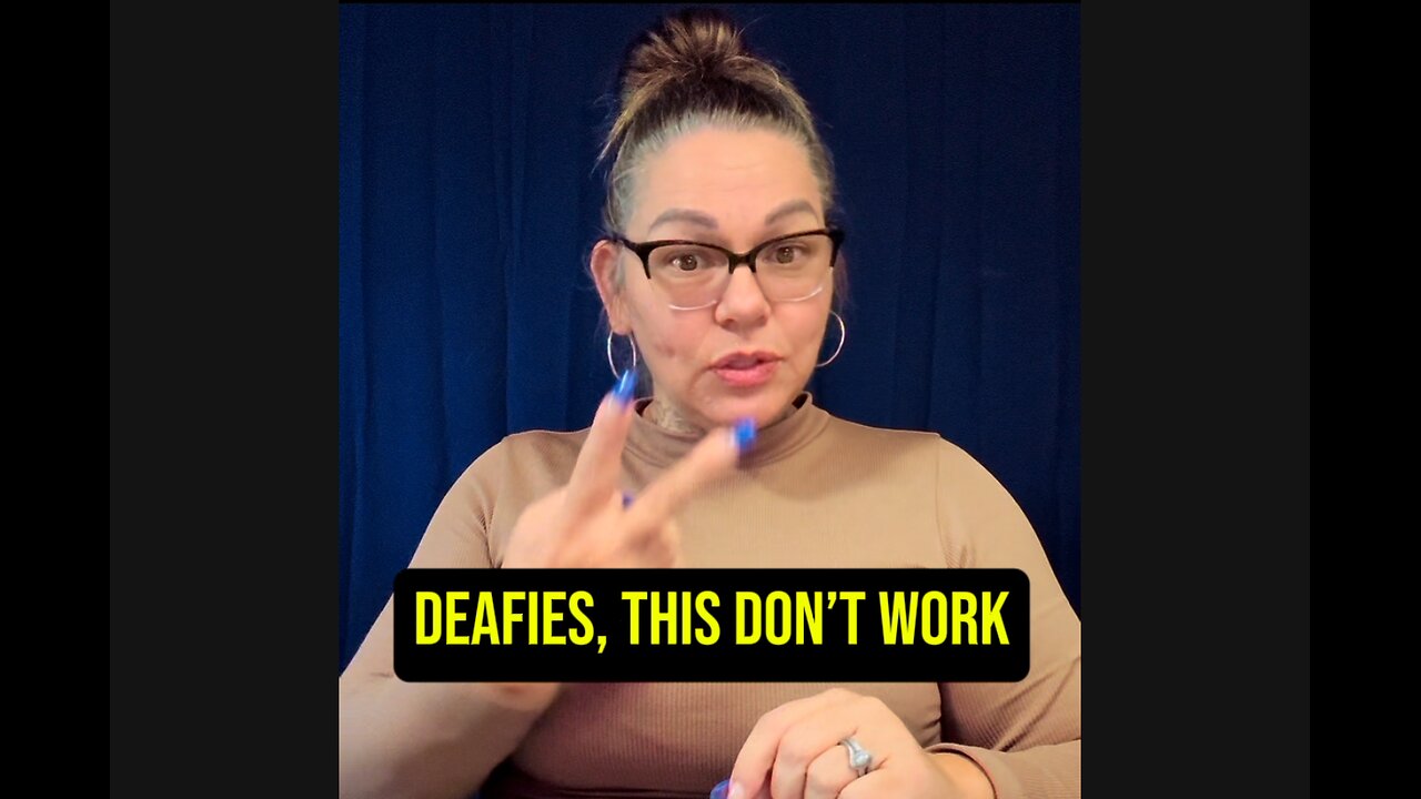 🚨 Deafies, This Doesn’t Work 🙄 #ASL #deaf #signlanguage