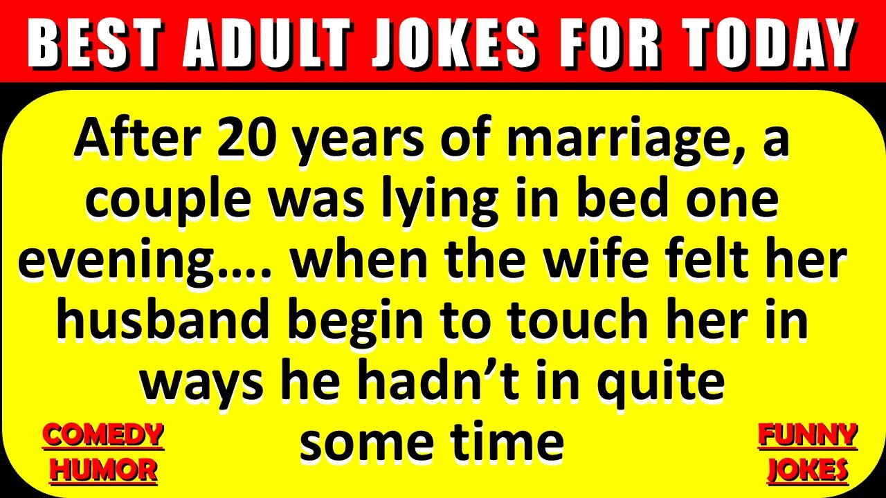 🤣 BEST JOKES OF THE DAY - Couple ws lying in bed one evening