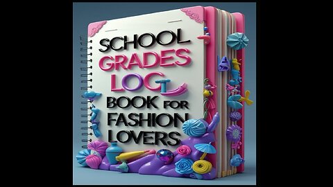 School Grades Log Book For Fashion Lovers