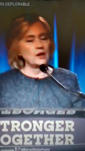 Hillary Clinton thrashin' MAGA supporters