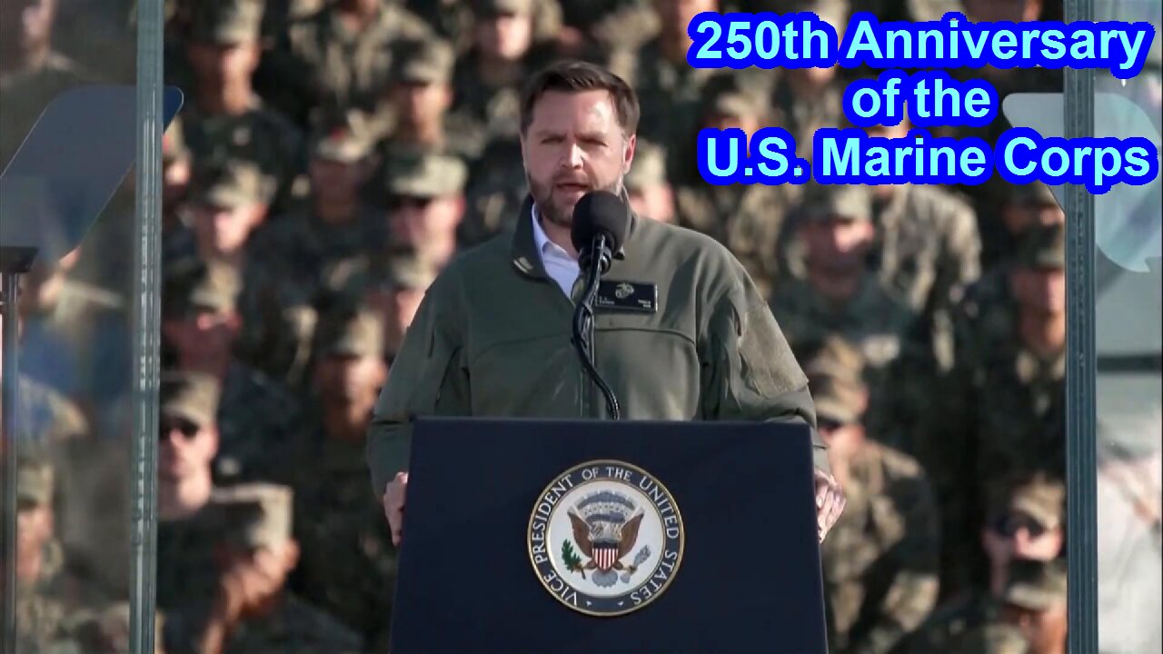 VP JD Vance celebrates U.S. Marines 250th Anniversary - October 19, 2025