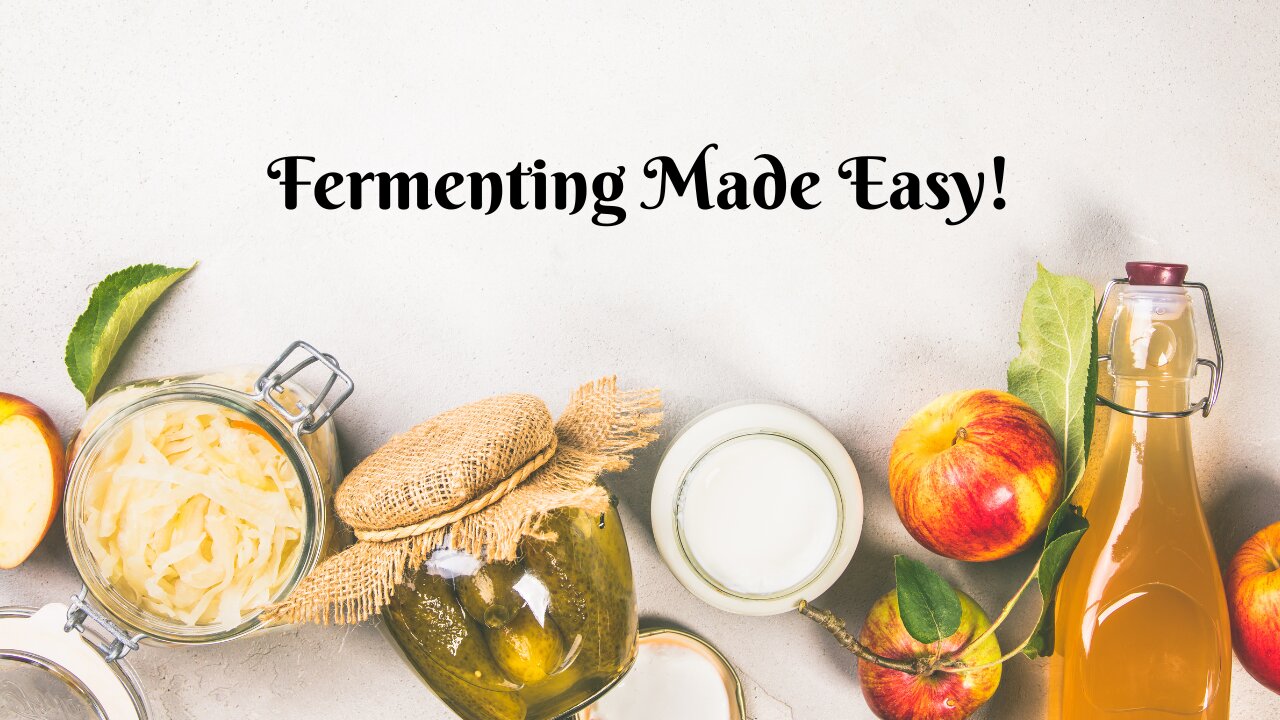 DIY Probiotics: Fermenting Tutorial for Beginners (EASY Fermenting)
