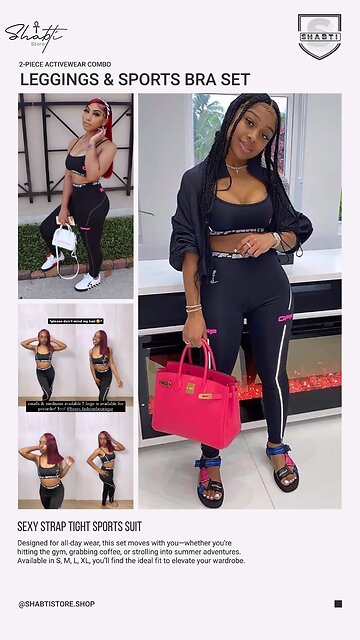 New Leggings & Sports Bra Set - Stylish & Comfortable Activewear🔥